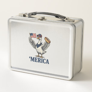 Lunch Box Dinde patriotique 'Merica Hot Dog Vintage Chemise