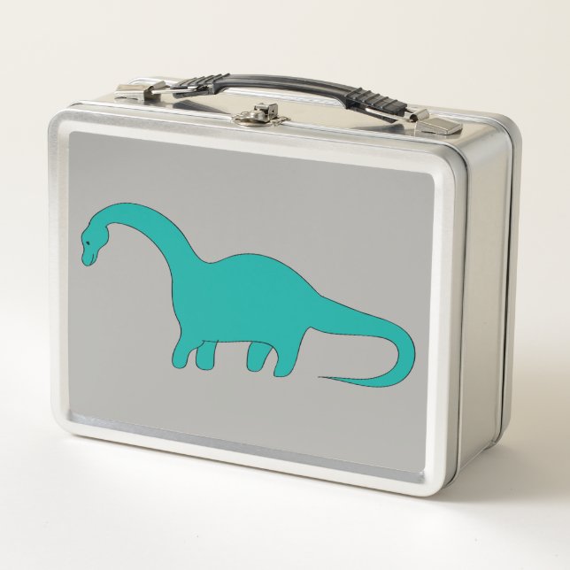 Lunch Box Dinosaure Bleu (Devant)