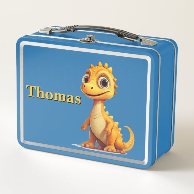 Lunch Box Dinosaure jaune (Devant)