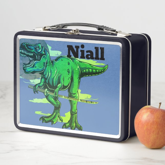 Lunch Box Dinosaure T Rex tendance personnalisée (En situation)