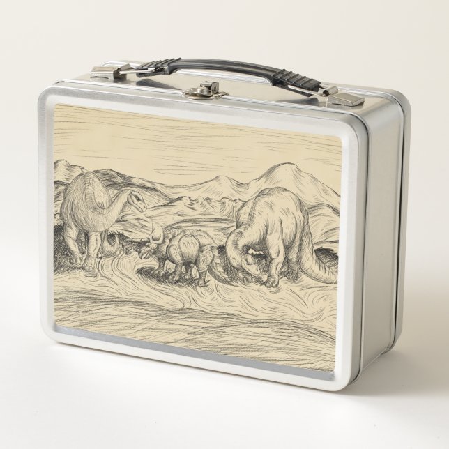 Lunch Box Dinosaures classiques (Devant)