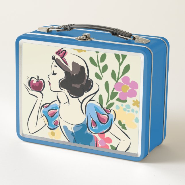 Lunch Box Disney | Belle neige blanche florale graphique (Devant)