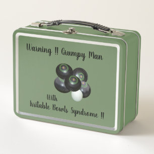 Lunch Box Donc Drôle Irritable Pelouse Bowls Homme, Métal Lu