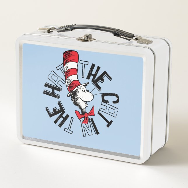 Lunch Box Dr Seuss | Chat dans l'art rond Casquette (Devant)