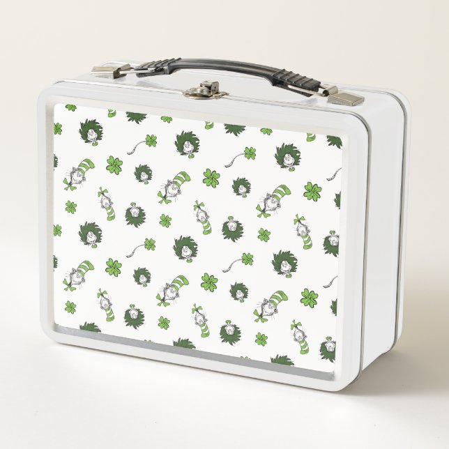 Lunch Box Dr Seuss | Chat dans le Motif Casquette Clover (Devant)