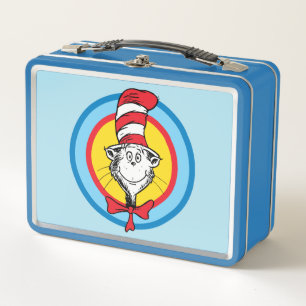 Lunch Box Dr. Seuss Graphisme de tête de chat dans le chap