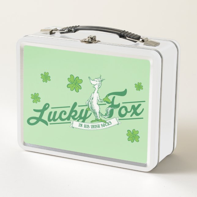 Lunch Box Dr Seuss | Lucky Fox Dans Ses Chaussettes Irlandai (Devant)