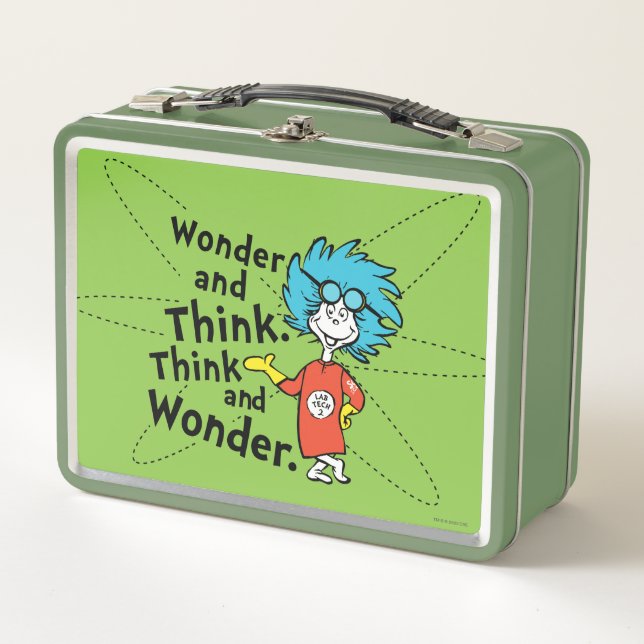 Lunch Box Dr Seuss | Merveilleuse et réfléchis. Pensez et ét (Devant)