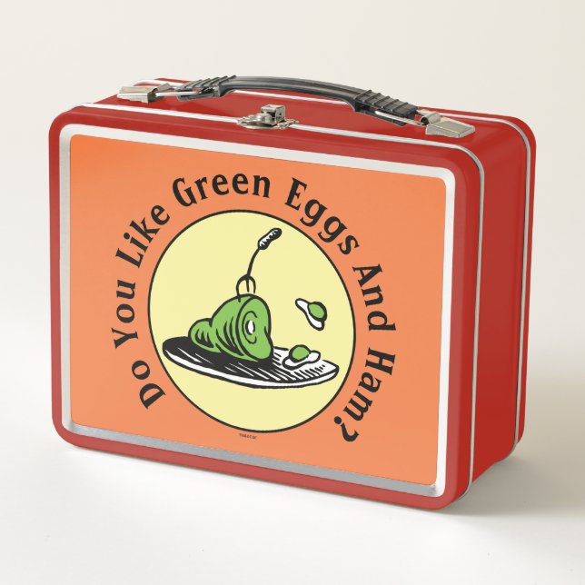 Lunch Box Dr Seuss | Oeufs verts et icône de jambon (Devant)