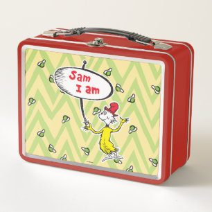 Lunch Box Dr. Seuss Sam-I-Am tenant une pancarte