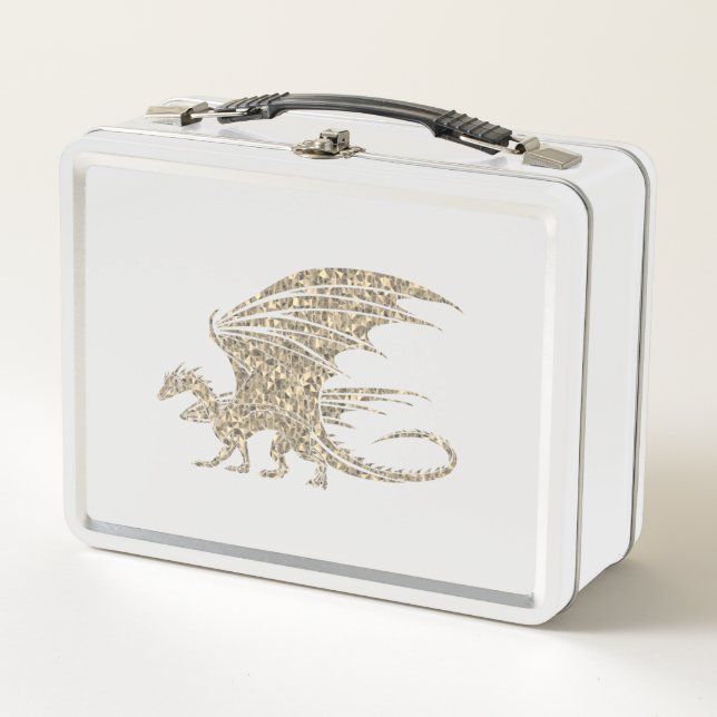 Lunch Box Dragon de mosaïque Extraordinaire Golden (Devant)