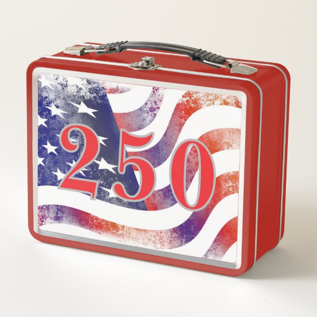 Lunch Box Drapeau américain 250e (Devant)