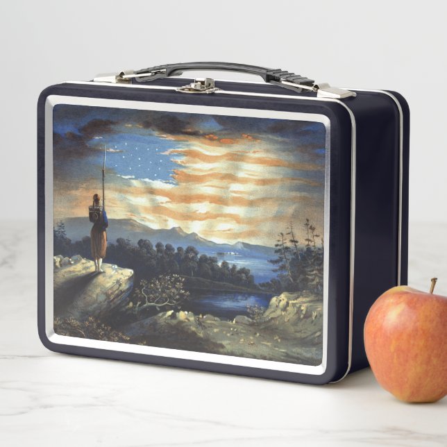 Lunch Box Drapeau céleste américain dans le ciel, Guerre civ (En situation)