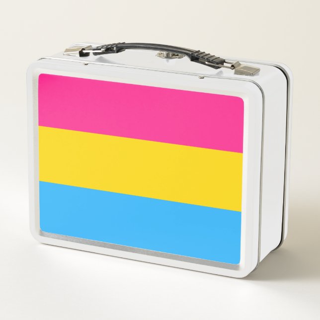 Lunch Box Drapeau de la fierté Pansexual (Dos)