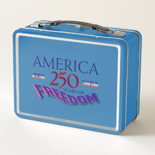 Lunch Box Drapeau de la liberté de l'Amérique 250 ans avec a