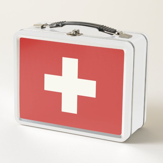 Lunch Box Drapeau de la Suisse (Devant)