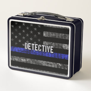 Lunch Box Drapeau désisté de la Ligne Bleue Mince