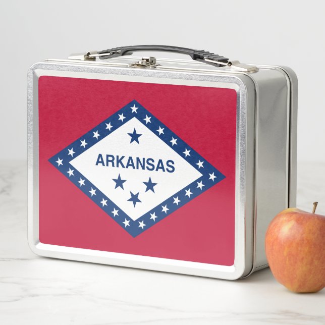 Lunch Box Drapeau d'État de l'Arkansas (En situation)