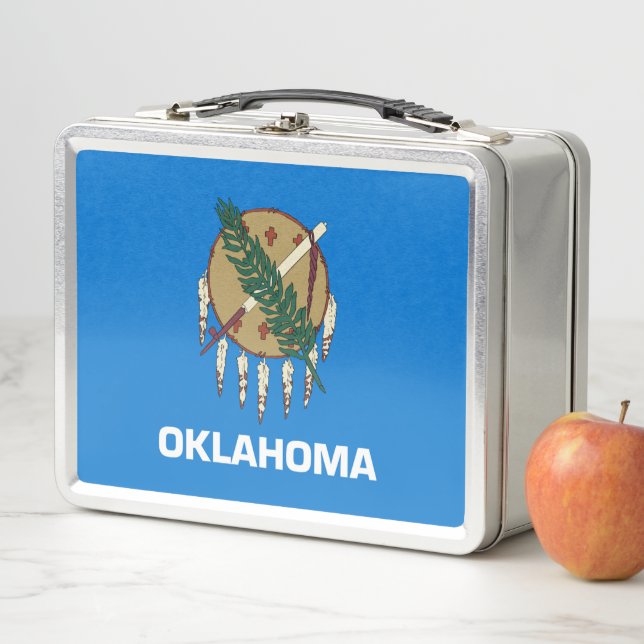 Lunch Box Drapeau d'État de l'Oklahoma (En situation)