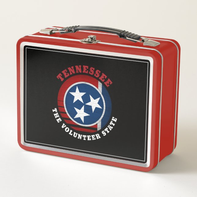 LUNCH BOX DRAPEAU D'ÉTAT DE VOLONTAIRE TENNESSEE (Devant)