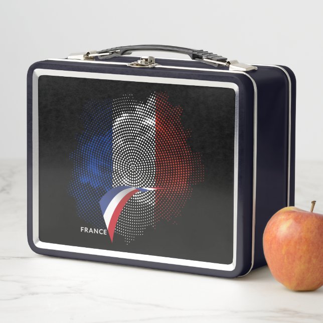 Lunch Box Drapeau français (En situation)