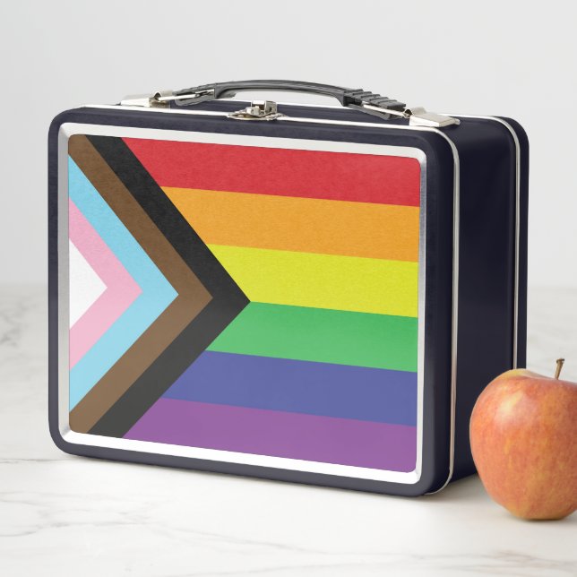 Lunch Box Drapeau progressiste LGBTQIA (En situation)
