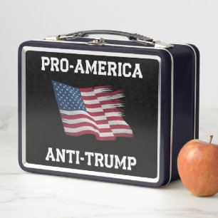 Lunch Box Drapeau USA vintage anti Trump pro Amérique