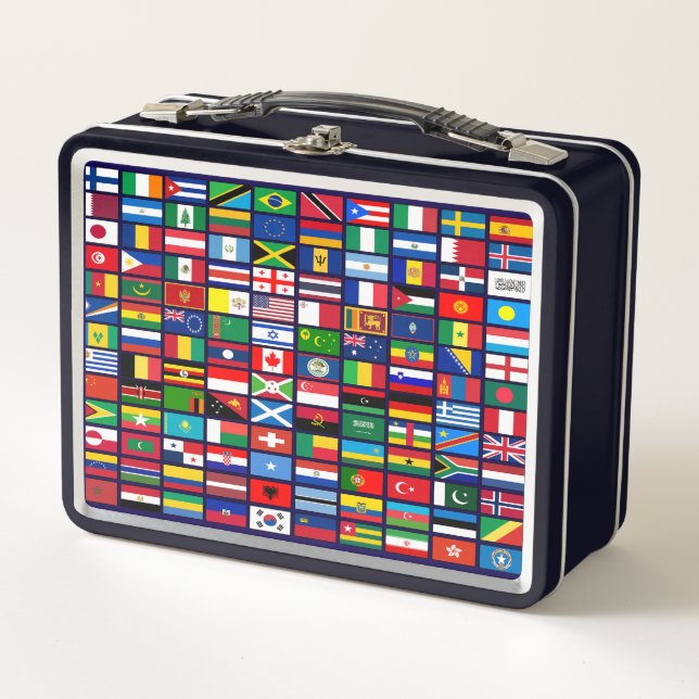 Lunch Box Drapeaux des pays du monde (Devant)