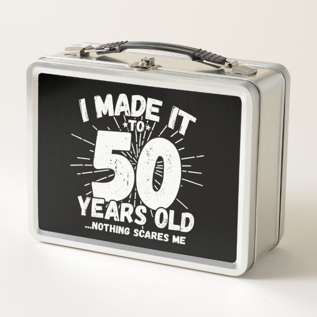 Lunch Box Drôle 50e Anniversaire Citation Sarcastique 50 ans (Devant)