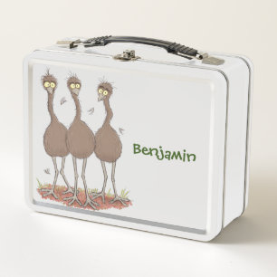 Lunch Box Drôle dessin animé du trio australien emu
