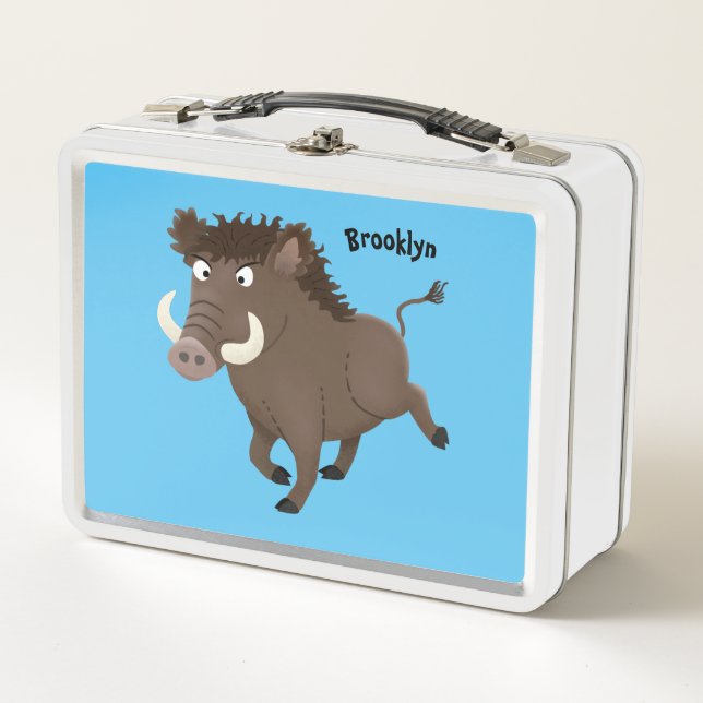 Lunch Box Drôle dessin humoristique de rasoir de sanglier (Devant)