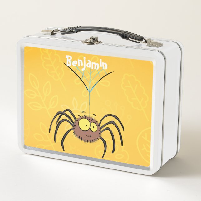 Lunch Box Drôle mignon dessin animé d'araignée moelleuse (Devant)