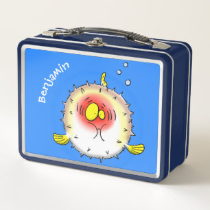 Lunch Box Drôle poisson poivron porc-épic caricature poisson