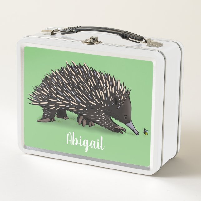 Lunch Box Echidna mignonne avec dessin animé d'abeille (Devant)
