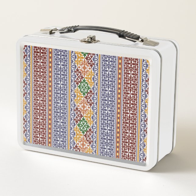 Lunch Box élégant motif ethnique (Devant)