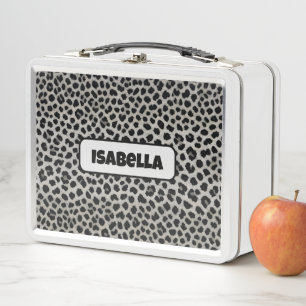Lunch Box Elégante collection tendance Leopard blanc de luxe
