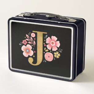 Lunch Box Élégante Fille rose florale