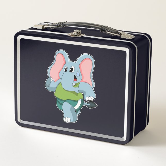 Lunch Box Eléphant à la course (Devant)