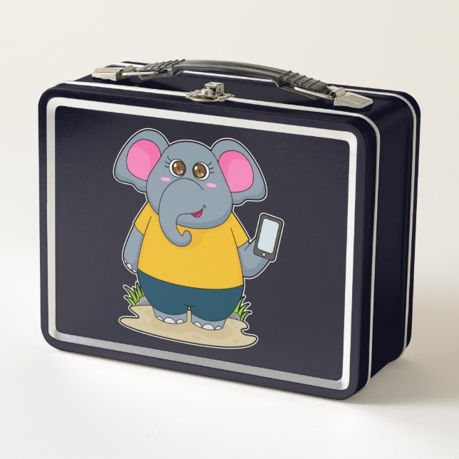 Lunch Box Eléphant avec mobile (Devant)