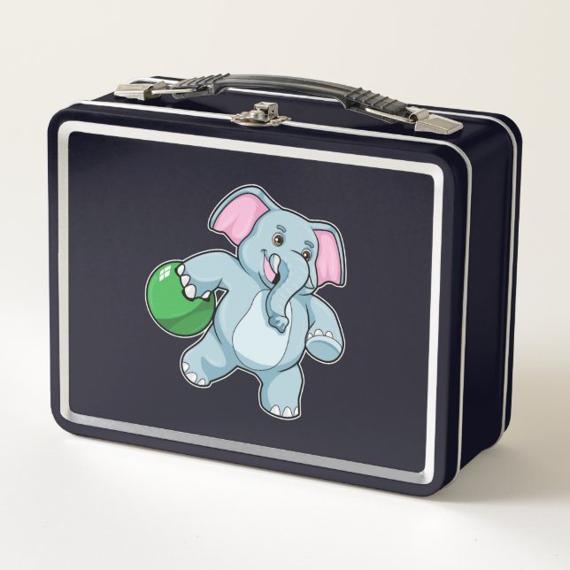 Lunch Box Éléphant de bowling (Devant)