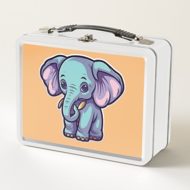 LUNCH BOX ÉLÉPHANT DE CARTOON (Devant)