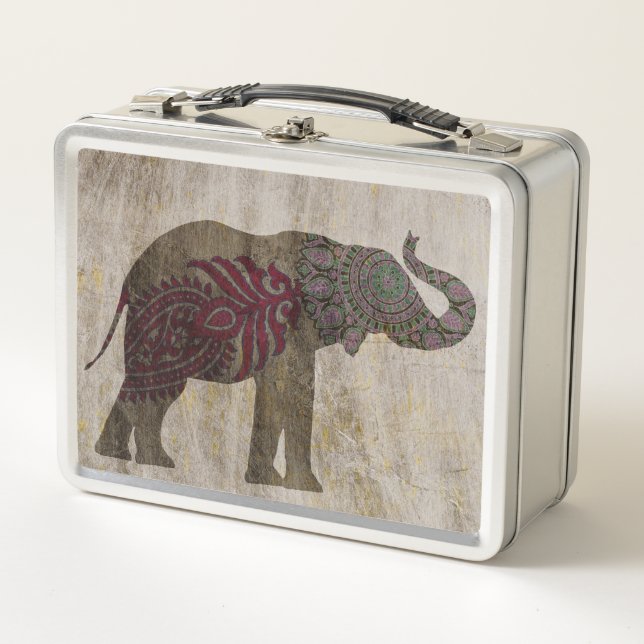 Lunch Box Éléphant de tribal de zen (Devant)