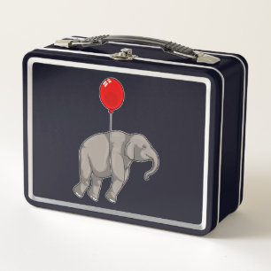 Lunch Box Elephant with Balloon