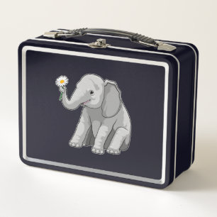 Lunch Box Elephant with Flower