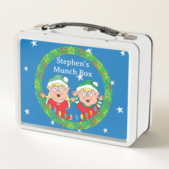 Lunch Box Elfes de Noël Cheveux blond (Dos)