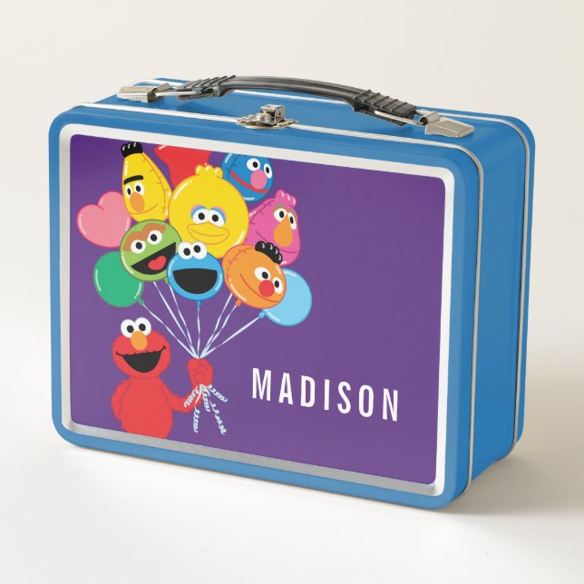 Lunch Box Elmo Balloons | Ajouter Votre Nom (Devant)