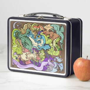 Lunch Box Emballé dans les dragons de parti
