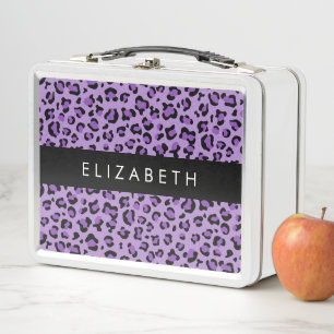 Lunch Box Empreinte de léopard, Spots, Leopard Violet, Votre