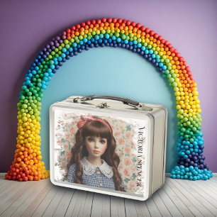 Lunch Box en vichy fille Whimsical Vintage