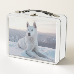 Lunch Box Enchanter White Husky Dog dans la neige